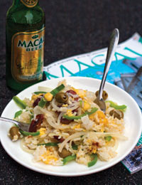 Macanese Fried Rice from cookbook “Feeding the Dragon”